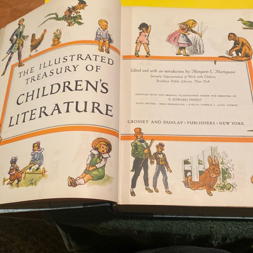 Vintage 1955, “The Illustrated Treasury of Children’s Literature,” Hardcover